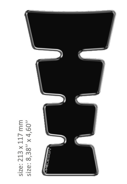 Resin/soft Touch Tank Pad Black, 1, nordicamoto.ro