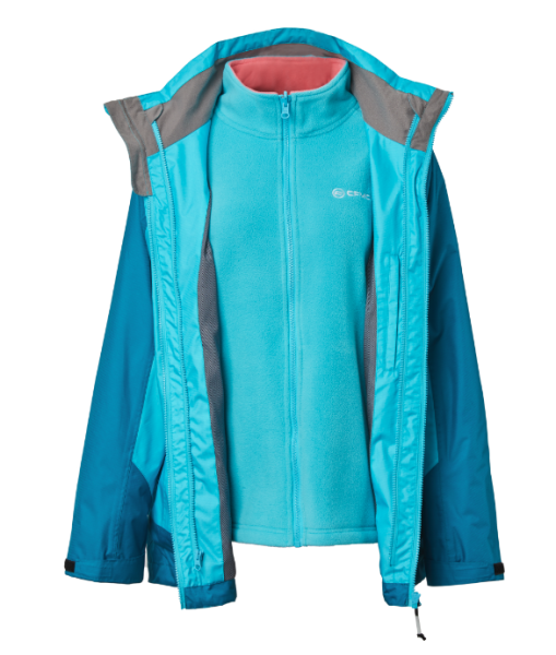 Geacă Damă Snowmobil 3-în-1 Albastră cu Polar Fleece CFMOTO, 20, nordicamoto.ro