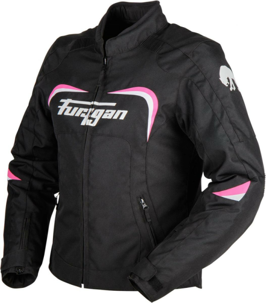 Furygan 6376-027 Jack Cyane fekete/fehér/rózsaszín S méretű női textilkabát, 3, nordicamoto.ro