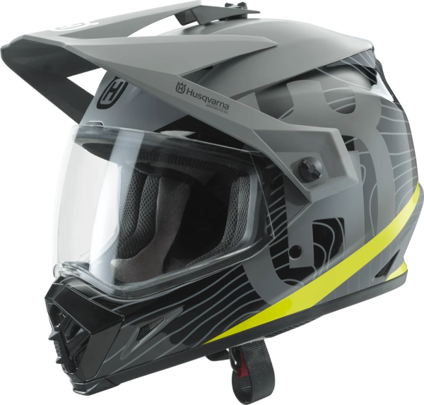 Husqvarna MX-9 ADV MIPS sisak, szürke, M-es méret (57–58), 1, nordicamoto.ro