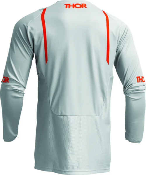 Tricou Thor Pulse Mono Gray/Orange XL, 3, nordicamoto.ro