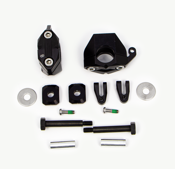 2d.gt Handlebar Risers Black, 2, nordicamoto.ro