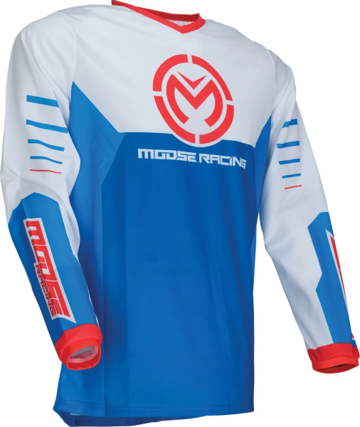 MOOSE RACING Qualifier póló, kék/fehér, 4XL, 1, nordicamoto.ro