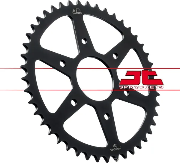 JT SPROCKETS Steel Rear Sprocket Black, Zinc Plated, 3, nordicamoto.ro