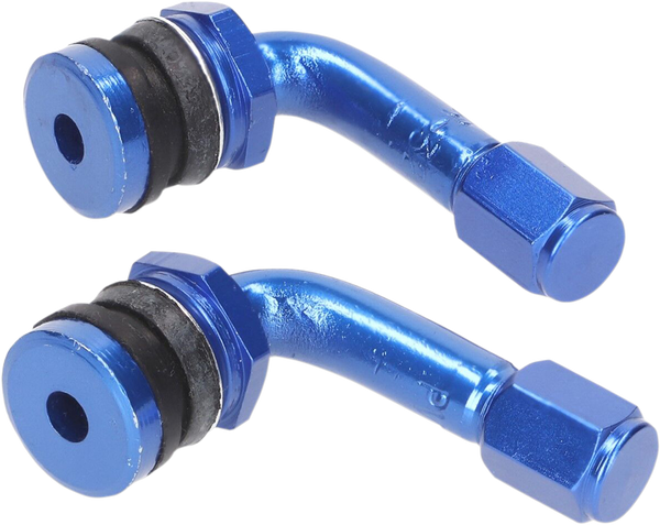 Tire Valve Set 90° Blue, 1, nordicamoto.ro