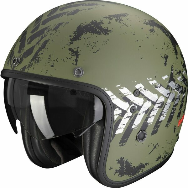 Casca open face SCORPION BELFAST EVO NEVADA Verde/Argintiu M, 1, nordicamoto.ro