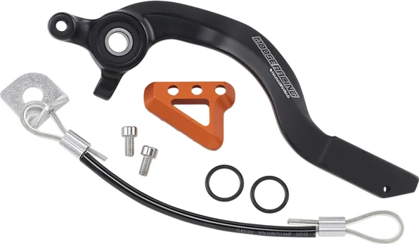 MOOSE RACING Brake Pedal Black, Orange, 1, nordicamoto.ro