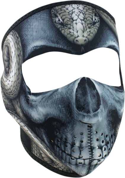 Full Mask Snake Skull Black, Blue, Gray, White, 1, nordicamoto.ro
