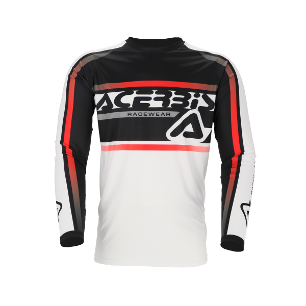 Acerbis Linear Lugo póló, fehér/fekete, L-es méret, 5, nordicamoto.ro