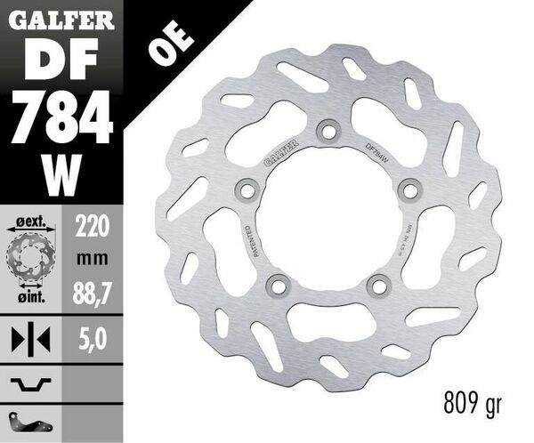 Wave® Brake Rotor Silver, 1, nordicamoto.ro