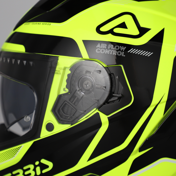 Acerbis X-way Graphic teljes arcú sisak, fluoreszkáló sárga/fekete, M-es méret, 7, nordicamoto.ro