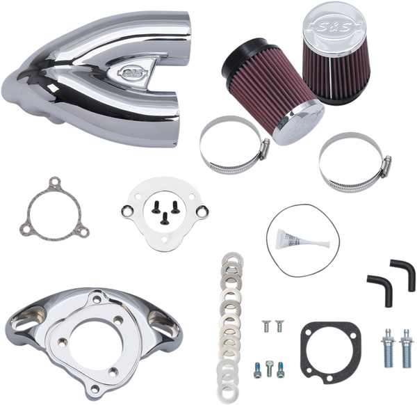 Tuned Induction Air Cleaner Silver, 1, nordicamoto.ro