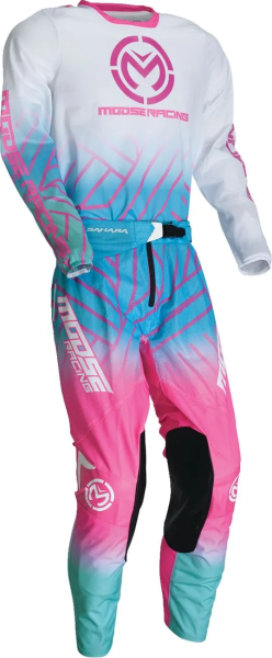 Tricou MOOSE RACING Sahara White/Blue/Pink 2XL, 4, nordicamoto.ro