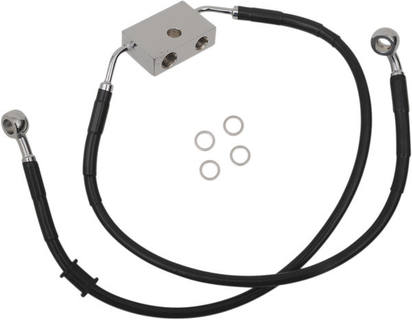 Extended Length Brake Line Black Oversize [+51 mm (2'')], 1, nordicamoto.ro
