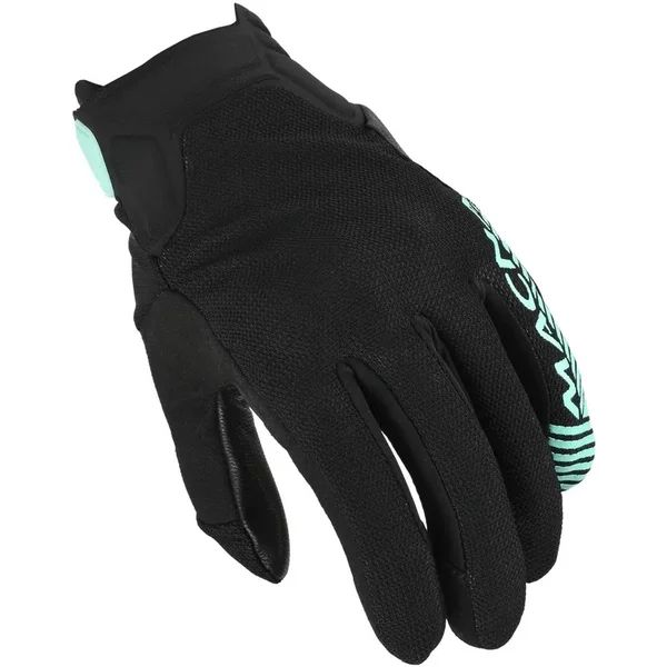 Manusi de piele dama MACNA OBTAIN LEATHER S Negru/Verde mentă, 7, nordicamoto.ro