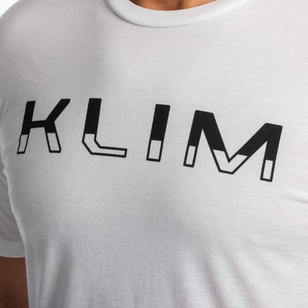Klim Petrol Tri-blend fehér–fekete póló, 2, nordicamoto.ro