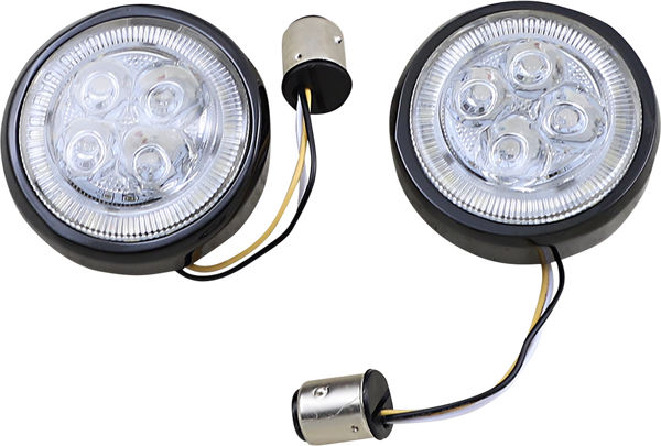 Fang® Signal Light Inserts Amber, White, 3, nordicamoto.ro
