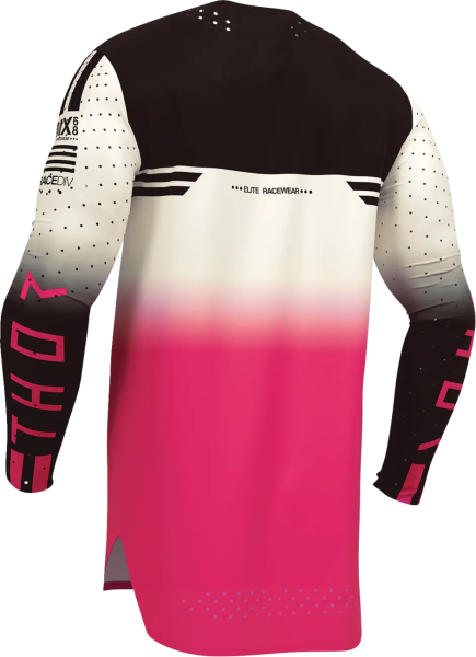 Thor Sportmode Geo póló, rózsaszín/fehér/fekete, M-es méret, 11, nordicamoto.ro