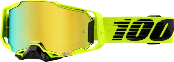 Ochelari 100% Armega black/fluorescent yellow - lentila colorata ONE SIZE, 1, nordicamoto.ro