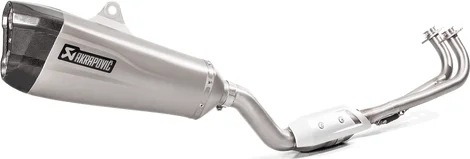 Racing Line Full Exhaust System Scooter Silver, Black, 5, nordicamoto.ro