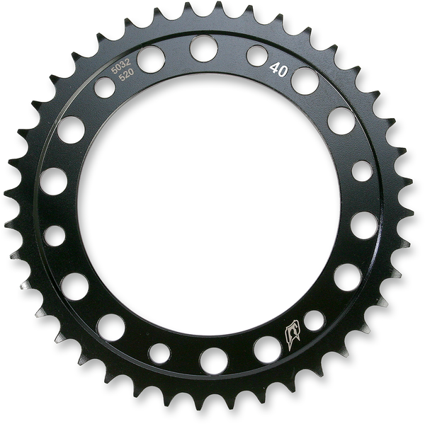 Lightweight Steel Sprocket Black, Zinc, 1, nordicamoto.ro