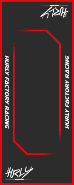 Workstation Floor Mat Black, Red, White, 1, nordicamoto.ro