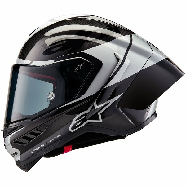 Alpinestars Supertech R10 Carbon integrált sport sisak, fekete/ezüst, L méret, 6, nordicamoto.ro