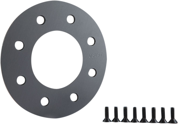 Backing Plate Kit With Screws Gray, 1, nordicamoto.ro