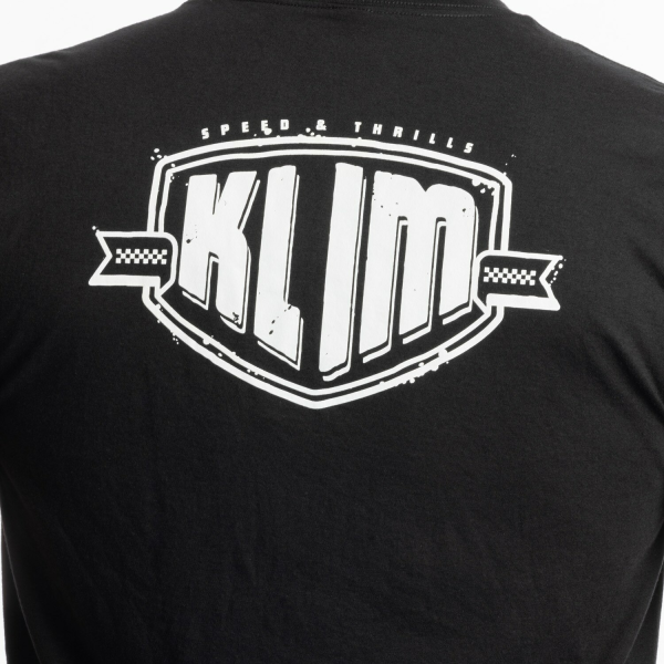 Tricou Klim Full Throttle Tri-blend Black - White, 9, nordicamoto.ro