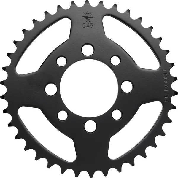 JT SPROCKETS Acél hátsó lánckerék, fekete, 1, nordicamoto.ro