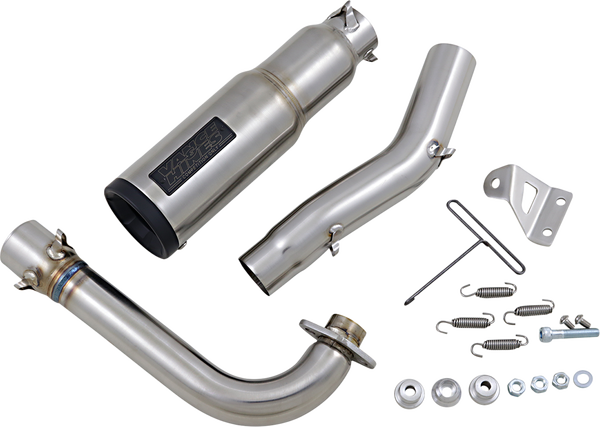 Hi-output Hooligan Exhaust System Brushed, 1, nordicamoto.ro