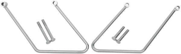 Chrome Saddlebag Support Brackets Silver, 1, nordicamoto.ro