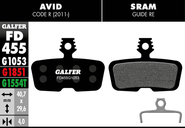 G1053 Standard Brake Pads, 2, nordicamoto.ro