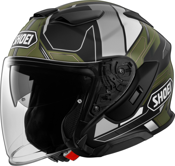 SHOEI J-CRUISE3 WHIZZY TC-11 fúvóka sisak, fekete/szürke/barna/matt fehér, M-es méret, 1, nordicamoto.ro