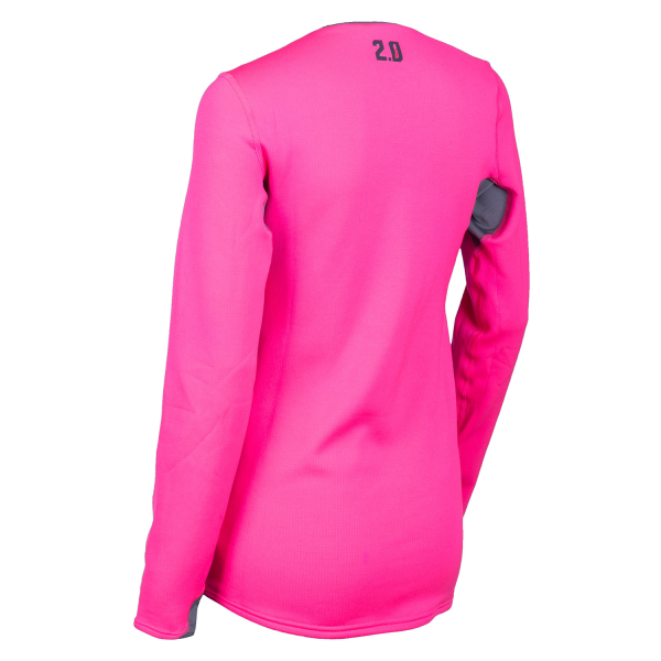 Bluza Dama Klim Base Layer Solstice Shirt 2.0 Knockout Pink - Castlerock Gray, 8, nordicamoto.ro