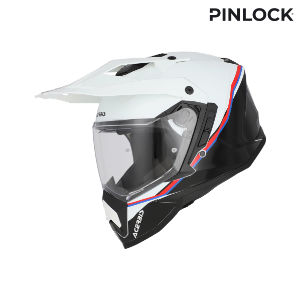 Acerbis Assault Graphic teljes arcú sisak, fehér/fekete, M-es méret, 1, nordicamoto.ro