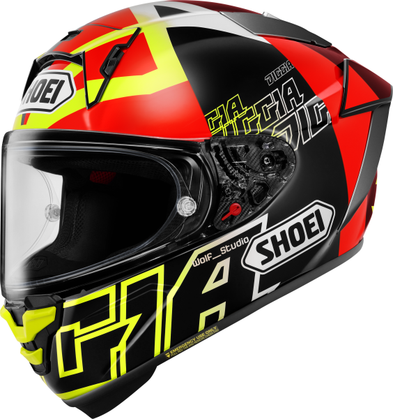 Casca Integrala SHOEI X-SPR PRO DIGGIA2 TC-3 Negru/Rosu/Galben L, 1, nordicamoto.ro