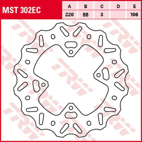 Disc frana fata TRW HONDA CR 80R '96 -'02/CR 85R '03 -'08/CRF 150R '07 -'15, 1, nordicamoto.ro
