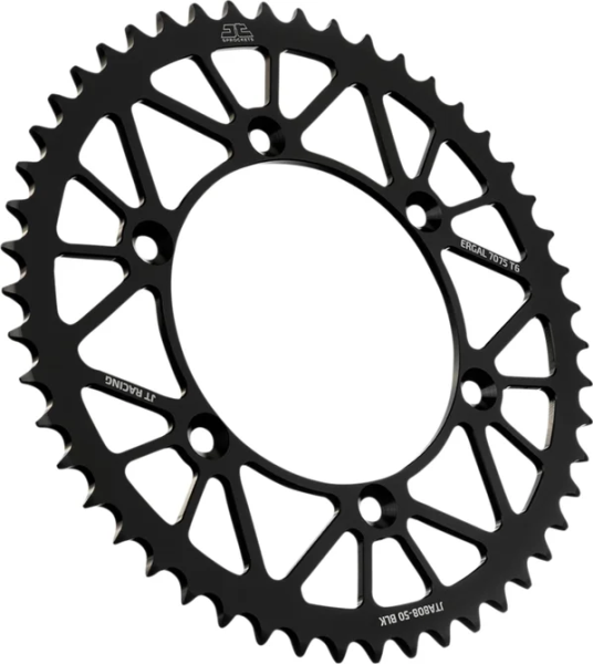 JT SPROCKETS Racelite Aluminum Rear Sprocket Silver, 1, nordicamoto.ro