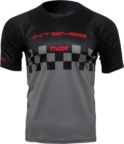 Tricou MTB Thor Intense Assist Chex Black/Gray XL, 1, nordicamoto.ro
