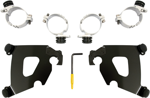 Cafe Fairing Trigger-lock Hardware Kit Black, 1, nordicamoto.ro