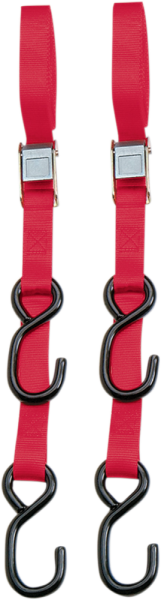 Heavy-duty 7’ Cam Buckle Tie-downs Red, 1, nordicamoto.ro