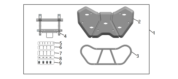 KIT EXTENSIE PORTBAGAJ SPATE ATV CFMOTO 600 / 625 / 850 / 850XC / 1000 – NEGRU, 4, nordicamoto.ro