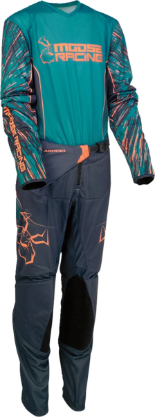 MOOSE RACING Youth Agroid Vented Jersey Blue, Orange  L, 6, nordicamoto.ro