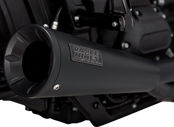 2-into-1 Upsweep Exhaust System Black, 4, nordicamoto.ro