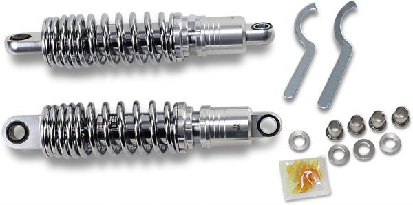 Premium Ride-height Adjustable Shocks Black, Chrome, Anodized, 1, nordicamoto.ro