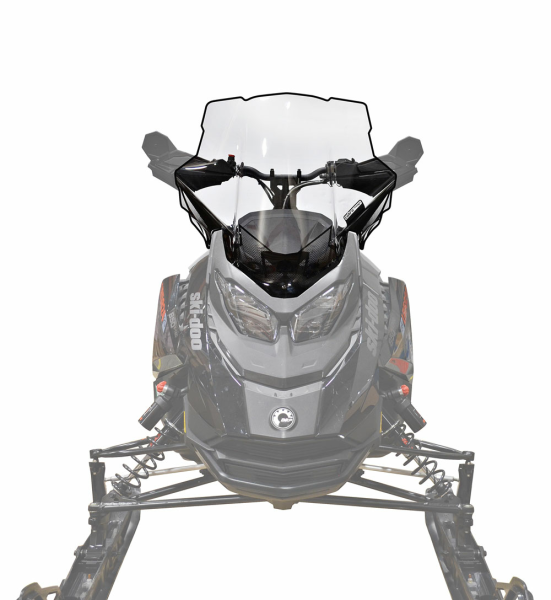 Powermadd Windshield Ski-Doo Gen5 Mid 19" Clear w/Black Fade, 3, nordicamoto.ro