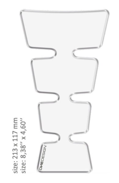 Resin/soft Touch Tank Pad Clear, 1, nordicamoto.ro