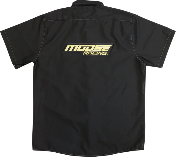 MOOSE RACING Moose Racing Shop Shirt Black  2XL, 2, nordicamoto.ro