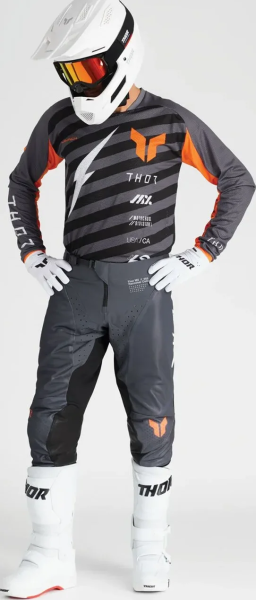 Tricou THOR Launchmode Vented Raid Black/Gray XL, 7, nordicamoto.ro